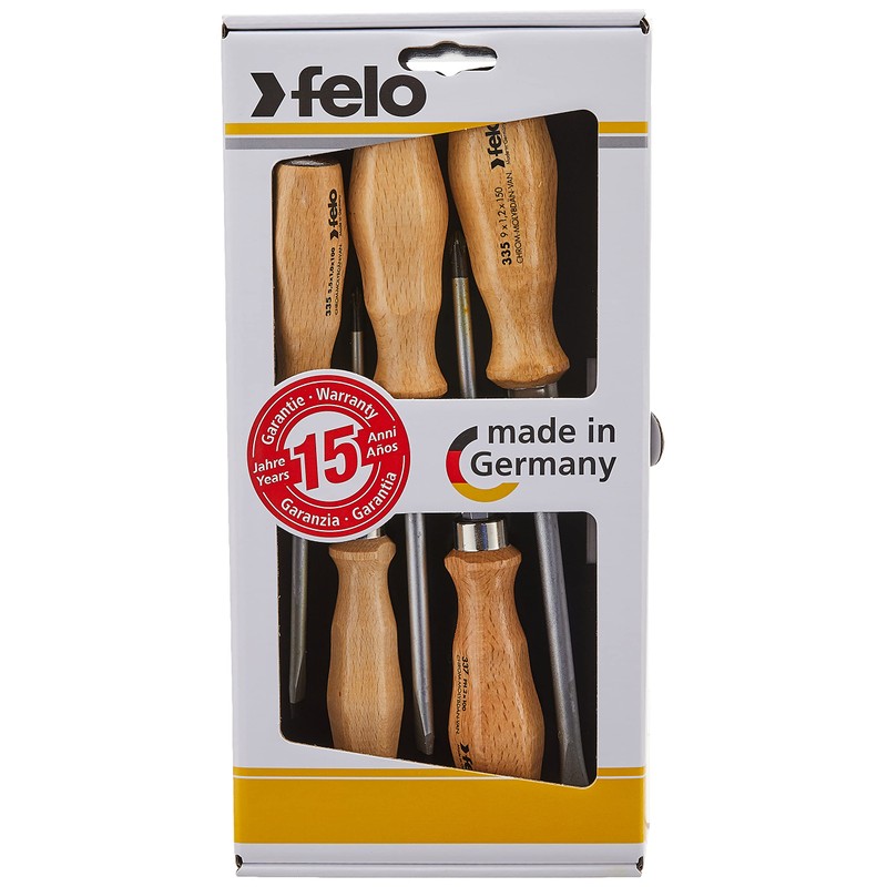 Felo by Bondhus 07157 22155 Slotted & Phillips Wood Handle