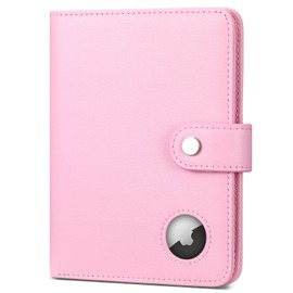 Passport Holder with Airtag for Women and Men, RFID Blocking Passport Wallet Cover Case