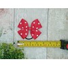 Pack Of 2 Red Polka Dot Satin Ribbon Handmade Hair