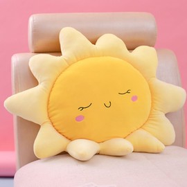 OUKEYI Soft Sun Cushion, Plush Cushion, Stuffed Toy, Decorative Cushion for Home, Gift, Children's Cushion, Stuffed Animal Toy, Sun Shape, Chair Cushion, Sofa Cushion, Car Cushion (45 cm), 45 cm