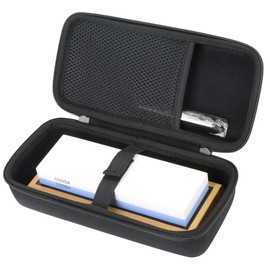 Aenllosi Hard Carrying Case Replacement for Sharp Pebble Premium Whetstone Knife Sharpening Stone 2 Side Grit 1000/6000 Waterstone Black