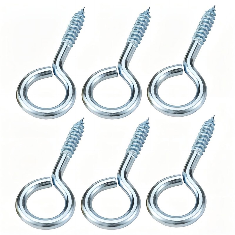 Qrity 20 PCS Eyelet Screws, 20mm Self Tapping Hook, Ring