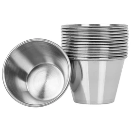 Arga - Pudding Moulds - Stainless Steel - Set of 12 - Ø 8 cm