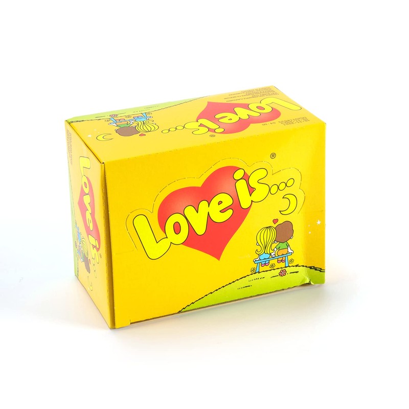Chewing Bubble Gum Love Is 100 Pcs Taste Сoconut and