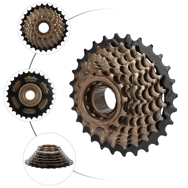 VGEBY1 Bicycle Freewheel Cassette, 8 Speed Bicycle Freewheel Set Cycling