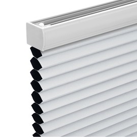 Changshade Cordless Cellular Shades, Blackout Honeycomb Shades for Windows, Room Darkening Pleated Blinds, Easy to Install for Indoor Windows and French Doors, 30.5" W x 72" H, White