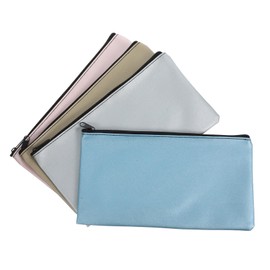 LALAFINA 4pcs Cash Bag Money Envelope Money Pouch Money Saving Bank Envelope Money Holder Bag Money Holder Travel Receipt Organizer Money Bag with Zipper Pouch