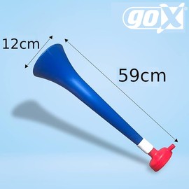 Vuvuzela France Large Trumpet 59cm Power Blue White Red Football Accessory Sports Celebrations 108 Decibel Air Horn for Animation