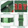 Christmas Fanny Pack, Merry Letter Belt Bag, Green Christmas Purse
