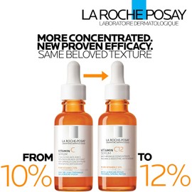La Roche-Posay Pure Vitamin C12, Sérum Facial Antioxidante con 12% de Vitamina C, Antiarrugas, Mayor Luminosidad, Textura Ligera, para Pieles Sensibles, 30 ml