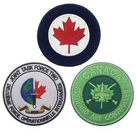 OYSTERBOY 3pcs Canada Air Force AF Joint Task Force 2 JTF2 Rainbow six 6 Hook Back Tactical Patch