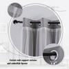 Anytime Home Curtains Blackout and Sheer Layered Solid Window Curtain