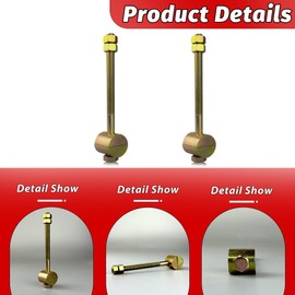 Yukauto Bolt Hexagon Anchor Arm Adjusting Torsion Bar For 1984-1995 Toyota 4Runner, 1984-1995 Toyota Pickup 90101-12104（2 pcs）