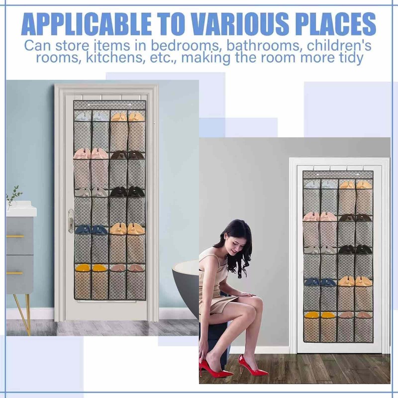 Door Organiser, Hanging Organiser, Versatile Shoe Storage Solution, Mesh Design,