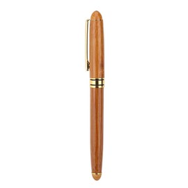 Gothic Writing Pen, 1-Piece Fountain Pen for Calligraphy Art with Bamboo Plywood Handle and Piston Style Ink Container. For Writing Gothic, Italic Font (2.5 mm)