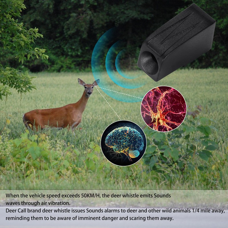jomjeu Deer Warning Whistles Device for Car, Deer Whistles for