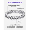 Richsteel Stainless Steel Bracelet Mens Cuban Link Bracelets For Women