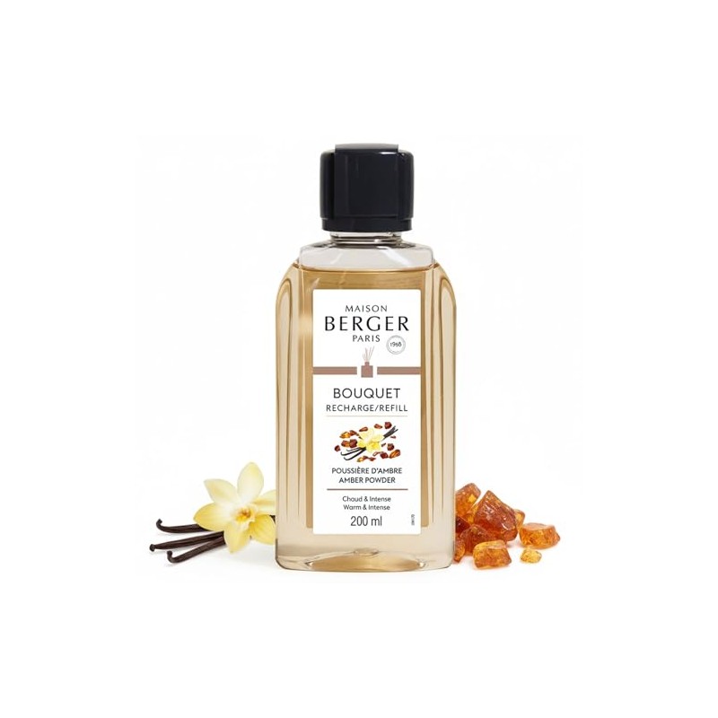 Maison Berger Amber Powder Fragrance Refill – 200mL (6.76 Fluid