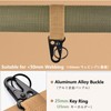 JEELAD Key Ring, Carabiner, Tactical Ring, Velcro, Molle Key Holder,