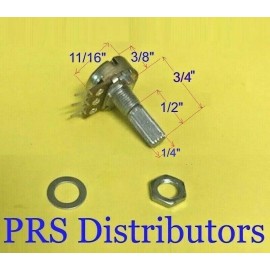 Unbranded 2K OHMS Linear Panel Mount Volume Control B2K Potentiometer 3 terminals