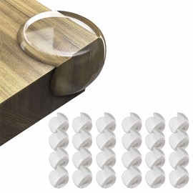 Gadgetime USA Corner Protector- 24 Pack - Silicone Transparent Guard for Furniture - Table Corner - Child Safety Bumper for Proofing
