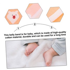 KOMBIUDA 2pcs Infant Belly Protectors Cotton Navel Wraps Warm Belly Bands Navel Straps Decorative Comfortable