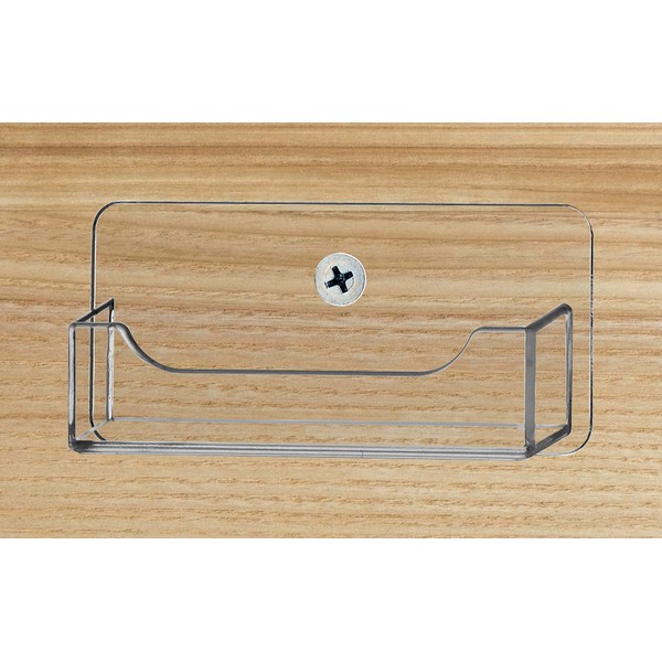 Marketing Holders Single Wall Business Card Display Rack Premium Acrylic