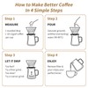 Unbreakable - Pour Over Coffee Maker 650ML/22OZ, Heat Resistant Borosilicate