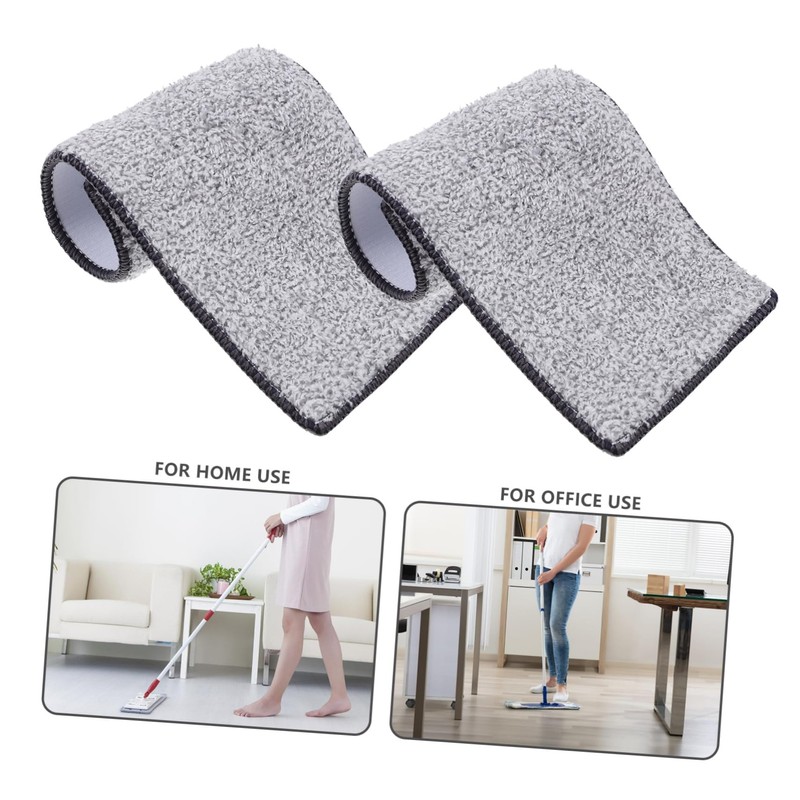Healvian 10pcs Microfiber Mop Pads Reusable Cleaning Mop Cloths for