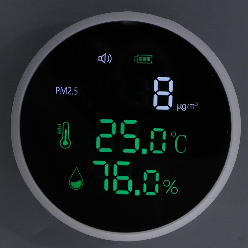Air Quality Monitor Indoor PM2.5 Meter Mini Portable Smart Sensor