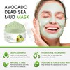 Clay Mud Face Mask for Women Avocado Dead Sea Skincare