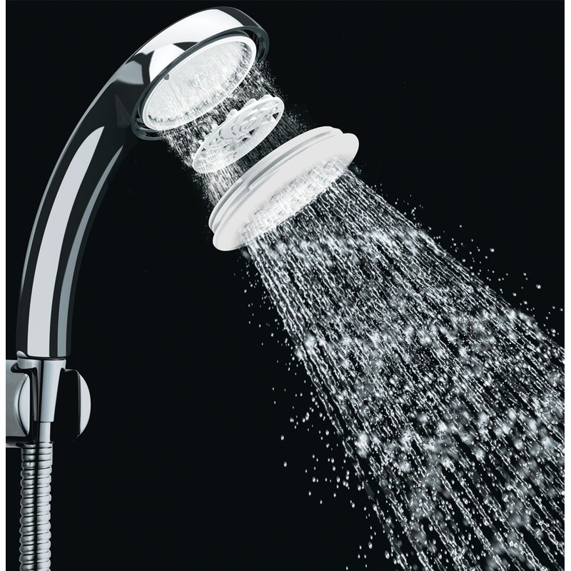 LIXIL INAX Bathroom Eco Full Shower Head, Plated Finish PK-BF-SC6