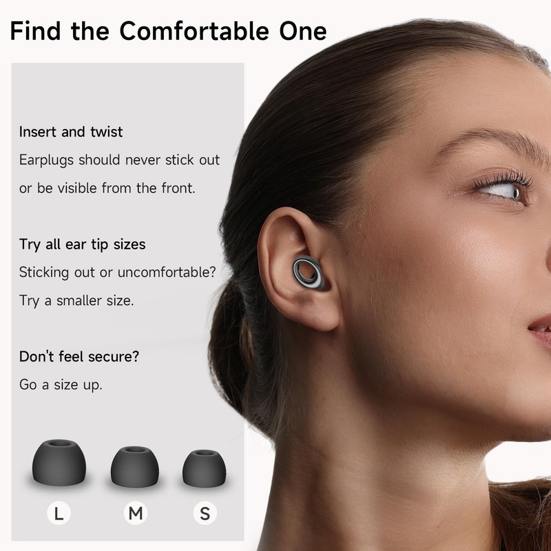 Ear Plugs for Sleeping Noise Cancelling, Concert Ear Plugs with