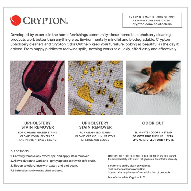 Crypton Upholstery Gold and Purple Stain Remover Kit with Odor