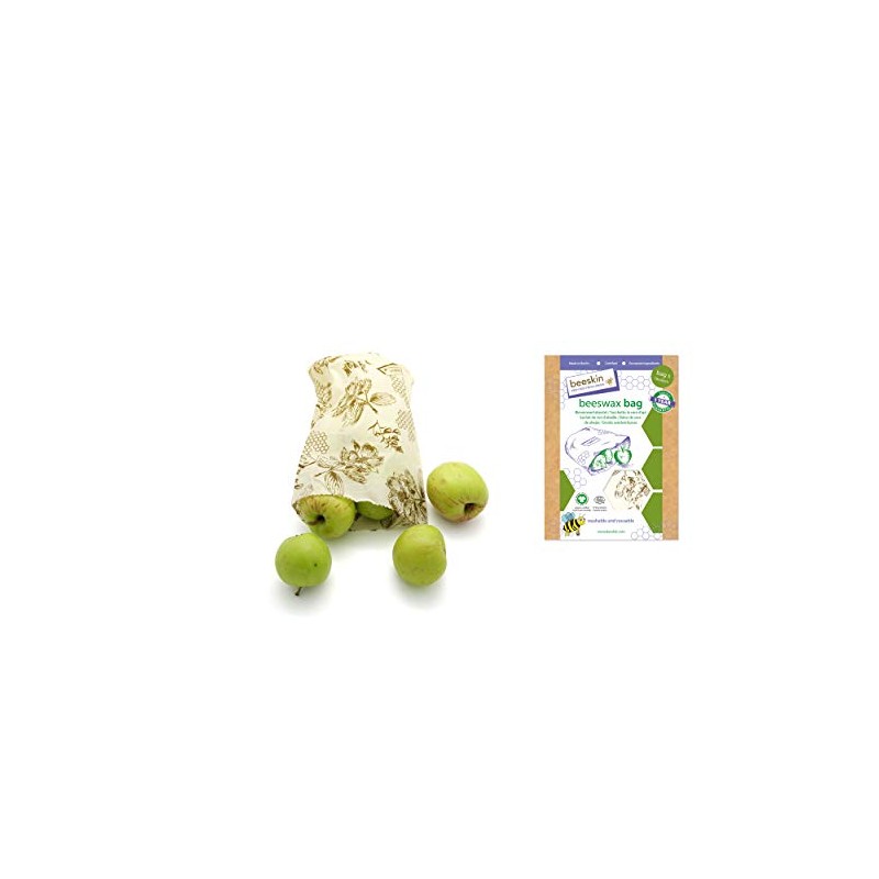 beeskin Beeswax Cloth Bag - Mix of Beeswax Cloth and
