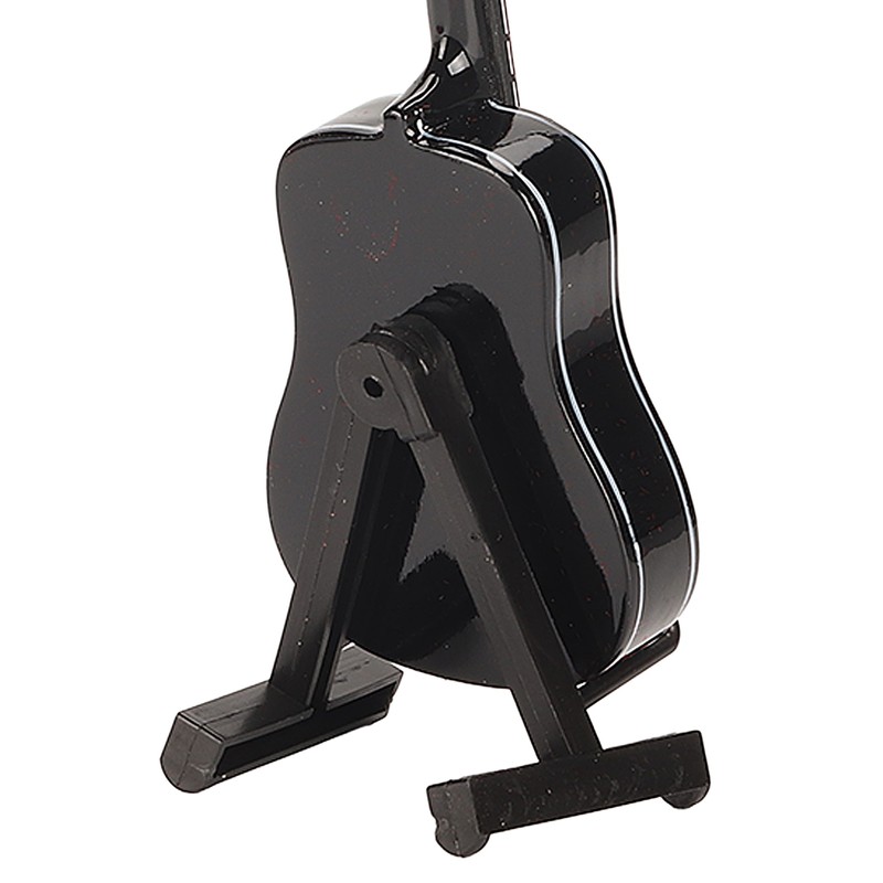 Miniature Wooden Guitar Model Exquisite Realistic Mini Musical Ornaments with