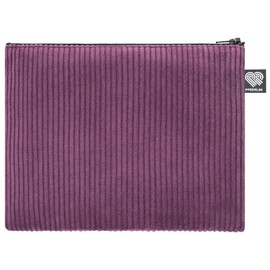 PP-Berlin Large Case, Corduroy, Vegan, Hand Stitched in Berlin, Large Bag for Children, Women, Men, Unisex, aubergine, Retro