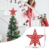 SULOLI Glitter Star Christmas Tree Topper Decoration Shatterproof Star Treetop