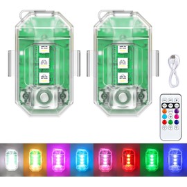 Upgraded Wireless & Rechargeable Anti-Collision LED Lights with Remote Control – Ultra-Bright,Adjustable Lighting for Motorcycle,Bicycles,Drone,e-Scooter,Cars,Safety Light for Enhanced Visibility