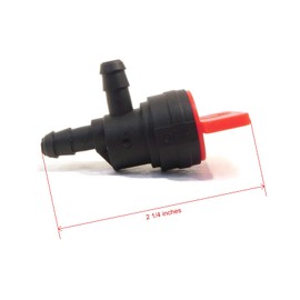 The ROP Shop | (Pack of 2) 1/4" Inline Fuel Shut-off Valve, 90° for Tecumseh 35857, 32961 Motor