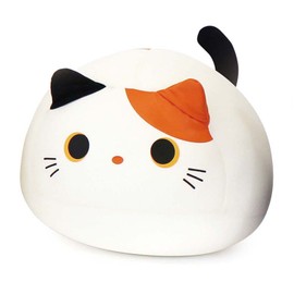 Mogu Bead Cushion, Character, Cat, Mike, Moguchi Mi-Tan, Total Length: Approx. 13.8 inches (35 cm)