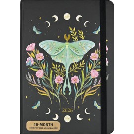 2026 Luna Moth Weekly Planner (16 months, Sept 2025 to Dec 2026)