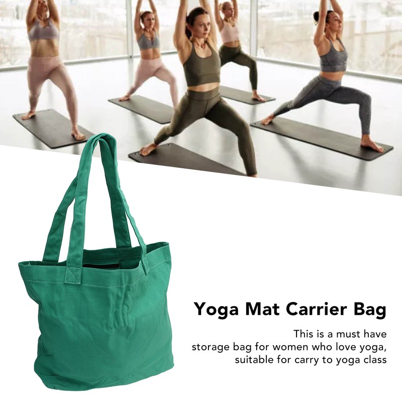 Yoga Mat Carrier Tote Portable Storage Canvas Carryall Shoulder Bag