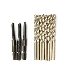 2567 PPLS Screw Hole Making Set of 2, Hexagonal Shaft, Threaded Taps (3 Pieces), Drill for Punching Holes (8 Pieces), M5 Screw Compatible Set