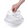 Masirs 3-Tier Collapsible Bowl: Decorative Design Folds for Minimal Storage.