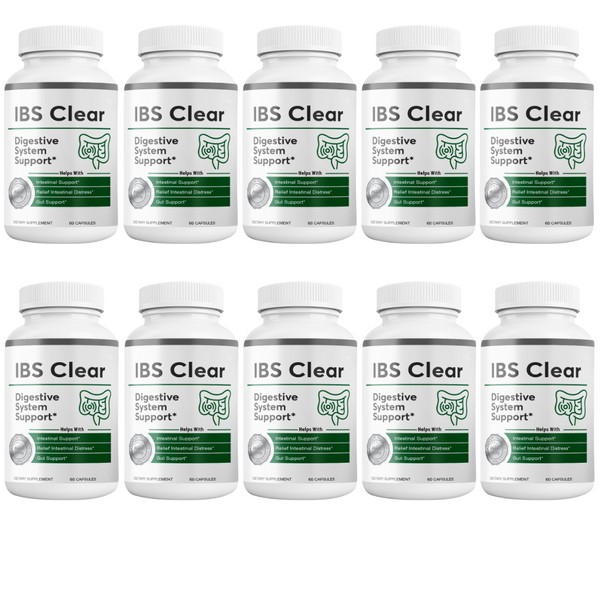 wellnessesity IBS Clear- Intestinal Support Formula, Digestive System Supplement -
