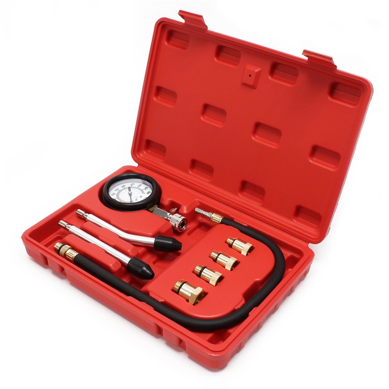 Wiltec Compression Gauge 0-20 Bar for Cars/Trucks Petrol Engines Compression
