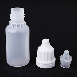 Set of 10 Eyedropper Bottles, Dropper Bottles, 0.3 fl oz (10 ml), Eyedropper Type Containers, Laboratory Tools