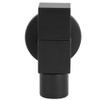 G1/2 Thread Black Copper Faucet Wall Mounted Single Cold Water