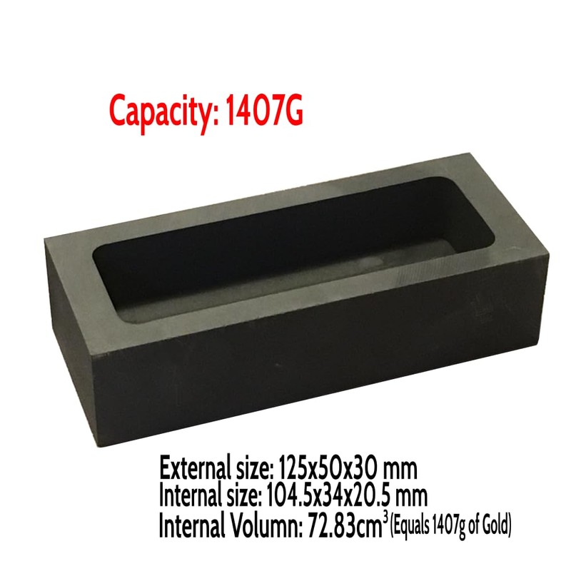 MELT-A-Way Graphite Mould Crucible Ingot Bar for Melting Metal